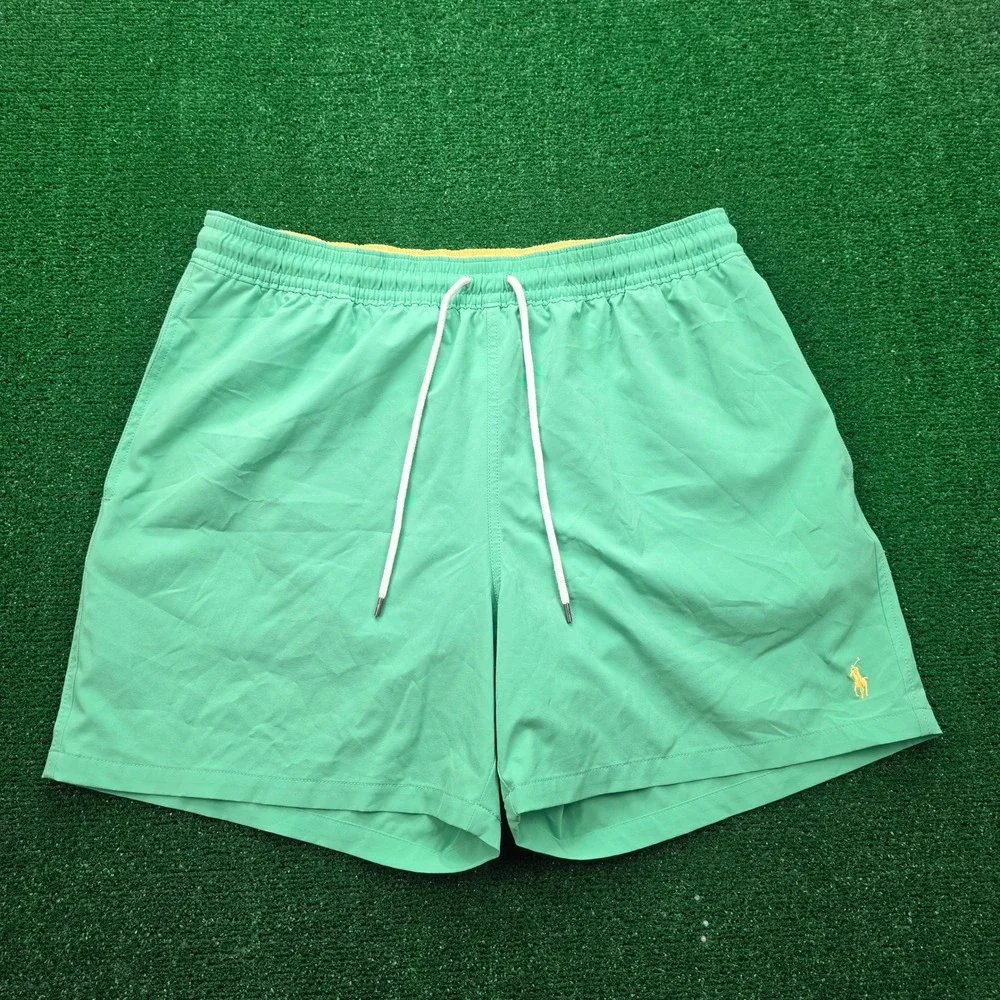 Polo Ralph Lauren Traveler‎ Swim Trunks Mens 2XL Mint Green Board Shorts Mesh